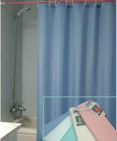 (image for) SHOWER CURTAIN PLAIN ASST - STD