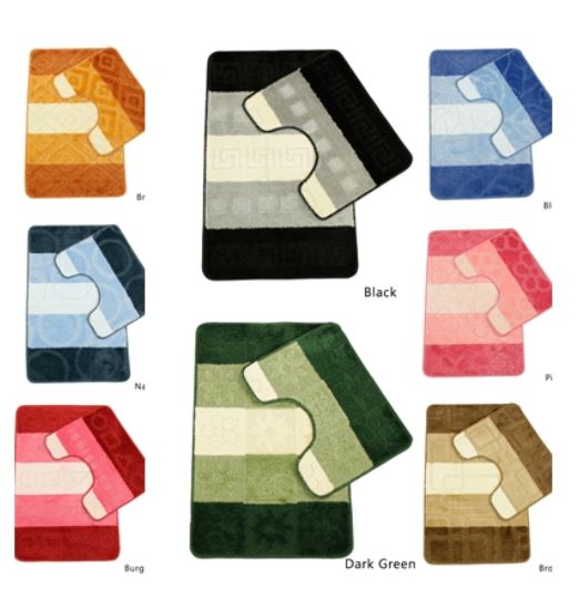 (image for) BATHROOM MAT SET 2 PIECE - 2PIECE