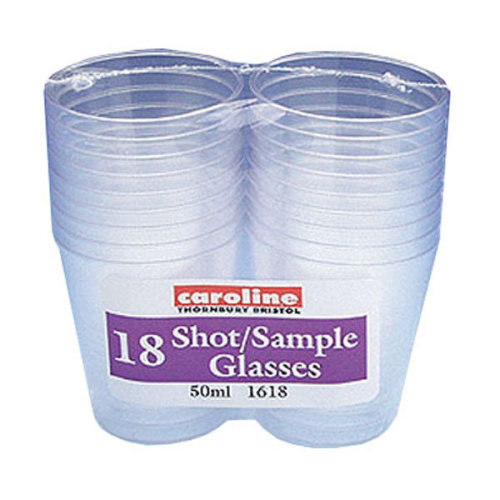 (image for) CARO PLASTIC SHOT GLASSS 18S - 50ML