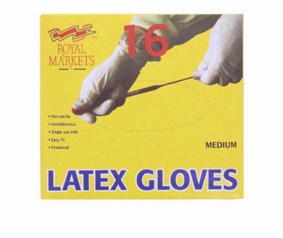 (image for) RM LATEX DIS GLOVE 16S - MEDIUM