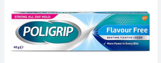 (image for) POLIGRIP DENTURE FLAVOUR FREE - 40G