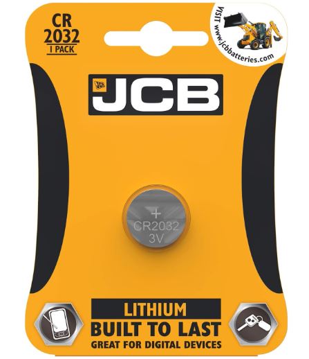 (image for) JCB LITHIUM CR2032 COIN CELL - 3V