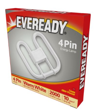 (image for) EVEREADY 4PIN ENE/LAMP W/W 28W - 2000LU