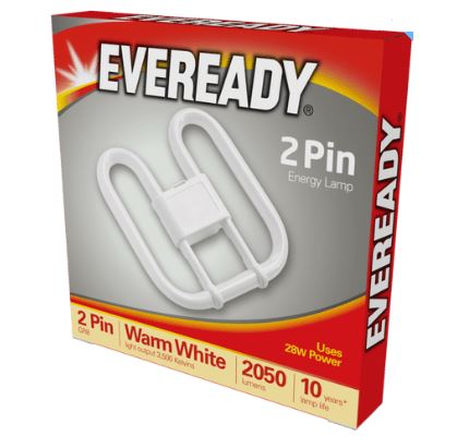 (image for) EVEREADY 2PIN ENE/LAMP W/W 28W - 2050LU