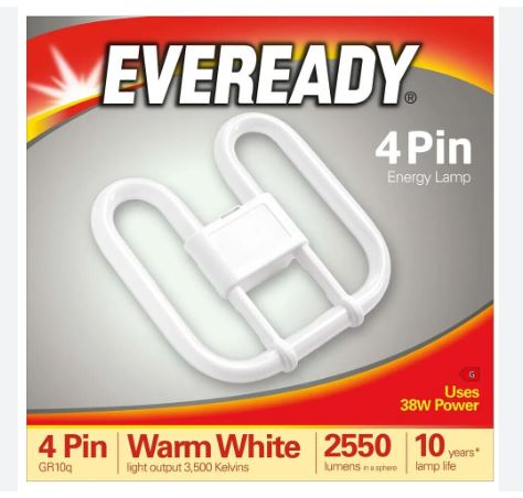 (image for) EVEREADY 4PIN ENE/LAMP W/W 38W - 2550LU