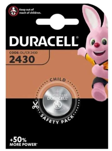 (image for) DURACELL CR2430 LITHIU BATTERY - SINGLE