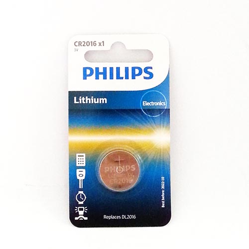 (image for) PHILIPS CR2016 LITHIUM BATTERY