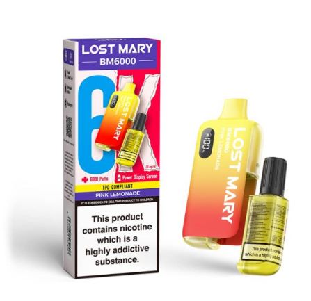 (image for) LOSTMARY BM6000 PINK LEMONADE - 20MG