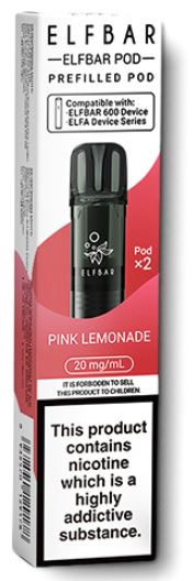 (image for) ELFBAR600 POD PINK LEMONADE - 20ML