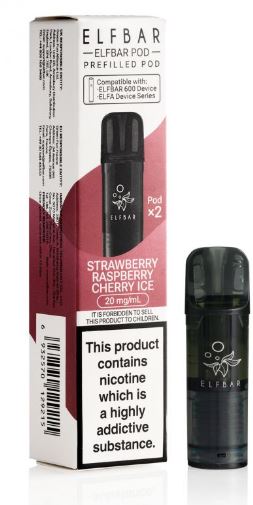 (image for) ELFBAR600 POD STRA/RASP/CHERRY - 20ML