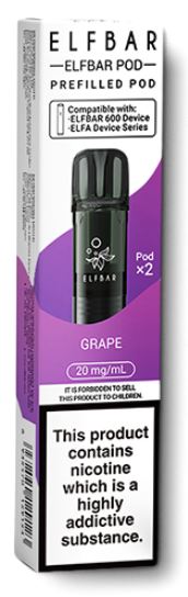 (image for) ELFBAR600 POD GRAPE - 20ML