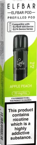 (image for) ELFBAR600 POD APPLE PEACH - 20ML