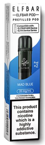 (image for) ELFBAR600 POD MAD BLUE - 20ML