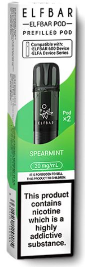 (image for) ELFBAR600 POD SPEARMINT - 20ML