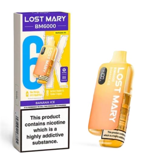 LOSTMARY BM6000 KIT BANANA ICE - 20ML (image for) LOSTMARY BM6000 KIT BANANA ICE - 20ML