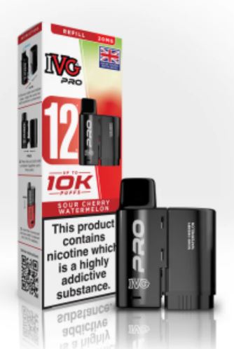 (image for) IVG PRO POD SOUR CHERRY WATERM - 20ML 