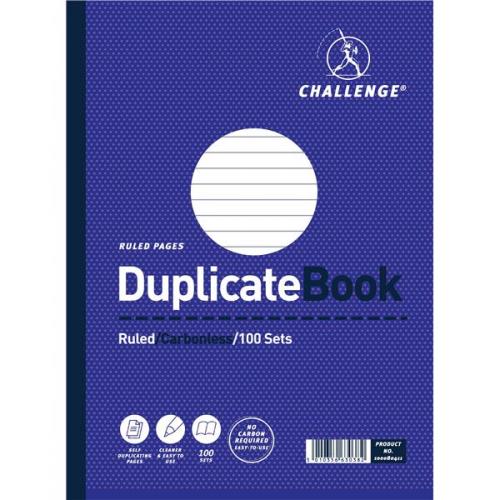 (image for) CHALLENGE DUPLICATE BOOK 100S - 9\"X7\"