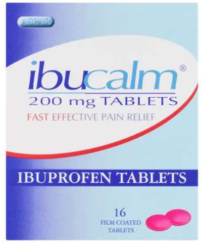 (image for) ASPAR IBUCALM IBUPROF 16S - 200MG