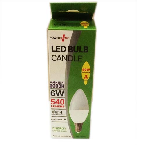 (image for) POWER+LED CANDLE/BULB WARM LIG - 6W/B22