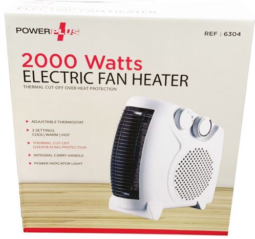 (image for) POWER+ UPRIGHT FAN HEATER - 2KW