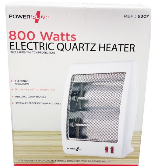 (image for) POWER+ QUARTZ FAN HEATER - 800W