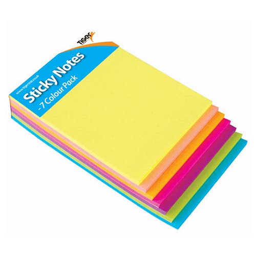 (image for) TIGER STICKY NOTES 7COLOURS - 210S