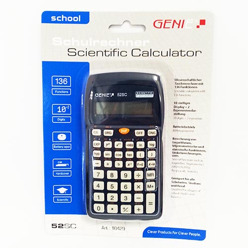 (image for) GENIE SCIENTIFIC CALCULATOR - 52SC