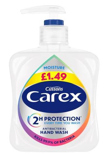 (image for) CAREX H/WASH MOIST PLUS PM1.49 - 250ML