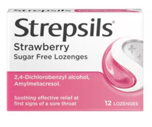 (image for) STREPSILS LOZENGE S/BERRY S/FR - 12S