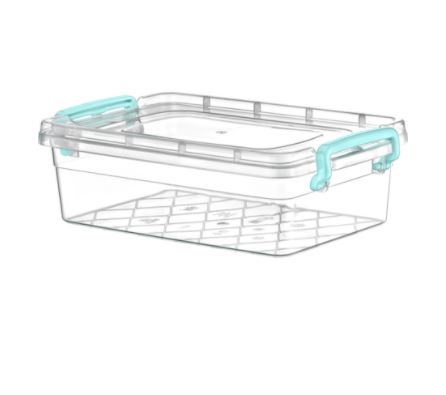 (image for) STORAGE BOX+LID MIDI CLEAR NO1 - 1.2LT