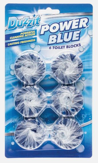 (image for) DUZZIT TOILET BLOCK POWER BLUE 6S