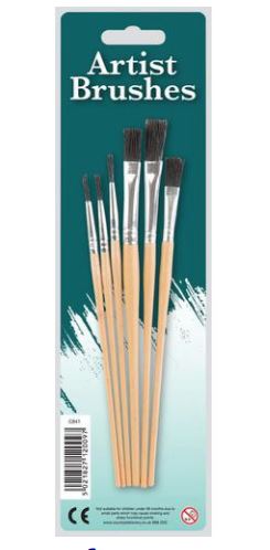 (image for) CTY ARTIST BRUSHES - 6S