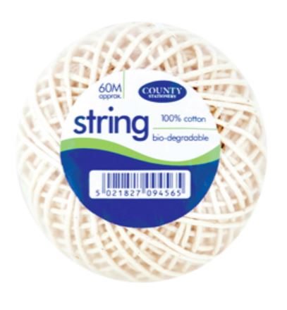 (image for) COUNTY COTTON STRING BALL - 60M