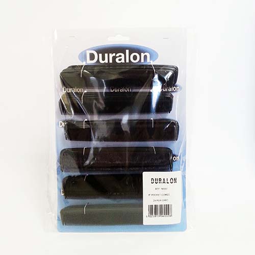 (image for) DURALON POCKET COMB BLACK - 6\"