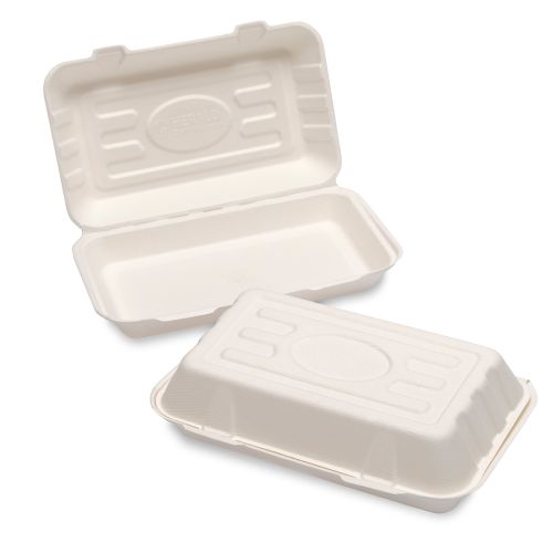 (image for) HP BAGASSE CLAMSHELL BOX - HB10