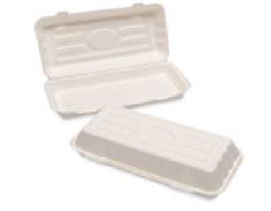 (image for) HP BAGASSE CLAMSHELL BOX - LARGE