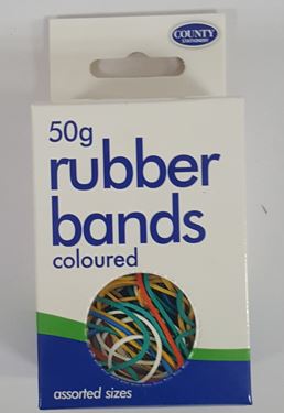 (image for) CTY RUBBER BAND COLOUR/NATURAL - 50G