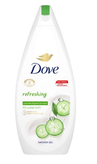 (image for) DOVE S/GEL REFRE CUCUM&GREEN T - 450ML