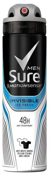 (image for) SURE DEODORANT FOR MEN INVISIBLE ICE - 150ML