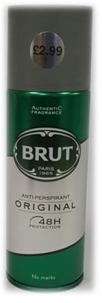 (image for) BRUT ANTI/PERSP SPRAY PM2.99 - 200ML