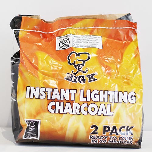 (image for) BIG K INSTANT LIGHT CHARCOAL - 2X1KG