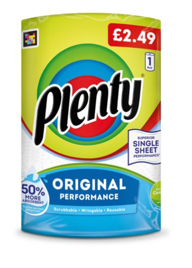 (image for) PLENTY K/ROLL WHITE ORIGI 2.49 - 100SHE