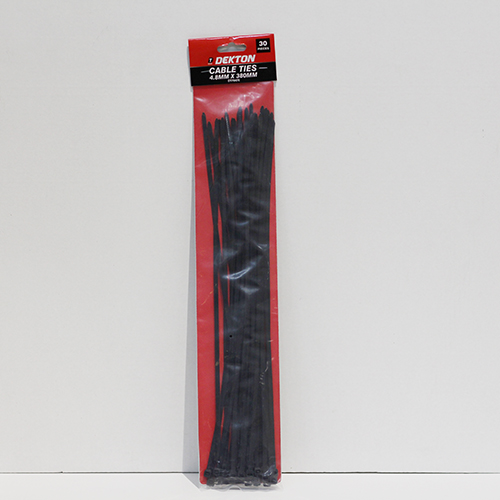 (image for) CABLE TIE SET-30 4.8X380MM BLK - 30S