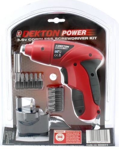 (image for) DEKTON CORDLESS SCREWDRIVER - STD