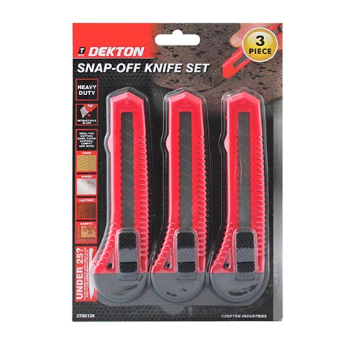 (image for) DEKTON SNAP-OFF KNIFE SET - 3S