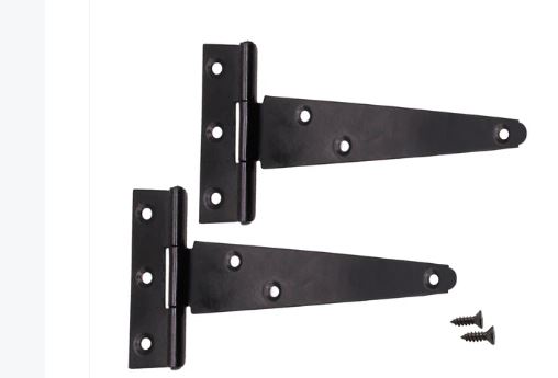 (image for) F/PAK TEE HINGES BLACK 6\" - 150MM