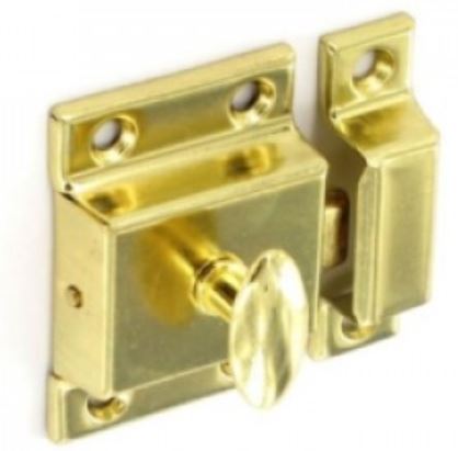(image for) FAST PAK CUPBOARD TURN CATCH BRASSED - 50MM