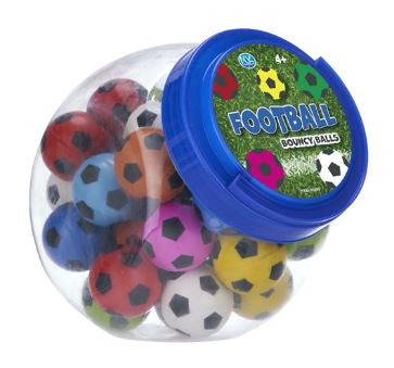WL FOOTBALL BOUNCY BALL ASST - 45MM (image for) WL FOOTBALL BOUNCY BALL ASST - 45MM