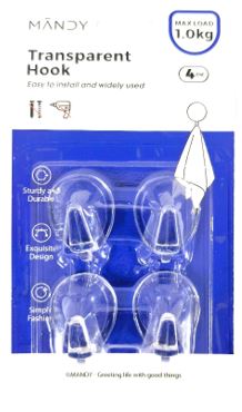 (image for) TRANSPARENT HOOKS 4S - 1KG