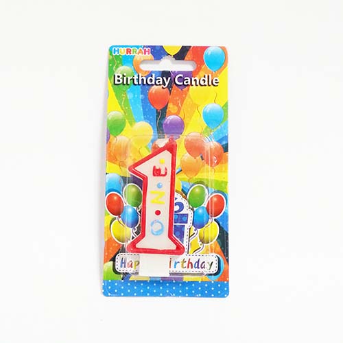 (image for) HAPPY BIRTHDAY CANDLE \'1\' - STD